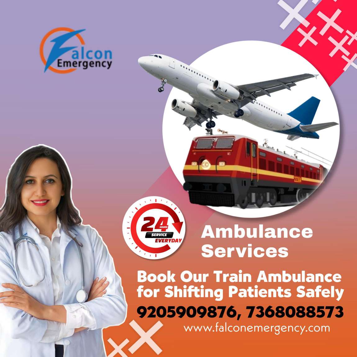 Falcon Train Ambulance in Kolkata is the Support System during Medical ...